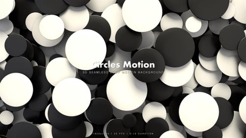 Dynamic Abstract Circles Moving Background Loop