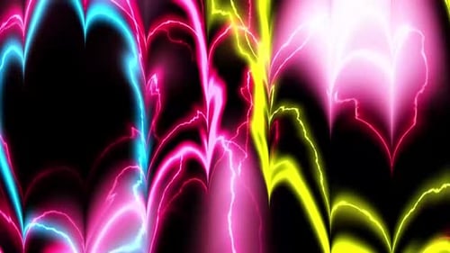 Representación digital de relámpagos y tormentas abstractas