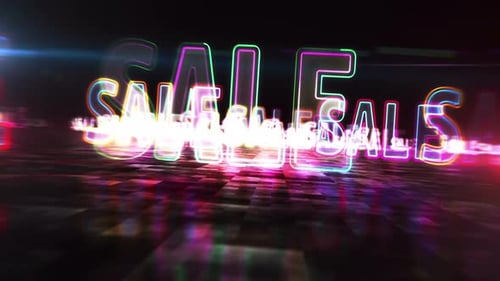 Promoção de venda: animação hiperespacial abstrata