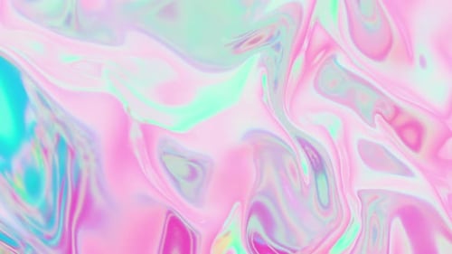 Multicolored wave silk