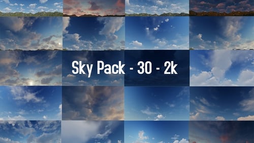 Animated Clouds Time-Lapse Sky Backgrounds Pack