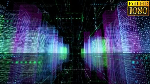 Digitale Stadt Hintergrund Loop 001