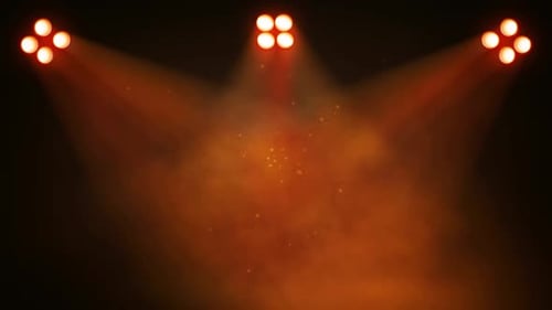 Animated Stage Lights with Volumetric Fog and Dust
