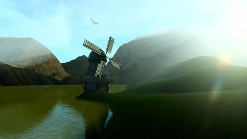 Windmill at the Lakeside