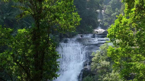 Sirithan Waterfall in Doi Inthanon National Park Chom Nd