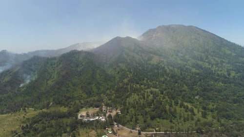 Mountain Landscape Jawa Island Indonesia