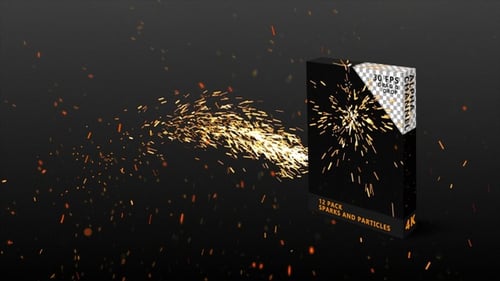 Feuerpartikel und Funken