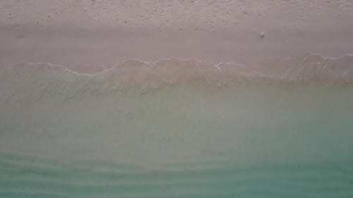 Drone aerial sky of sea view beach by blue water and sand background