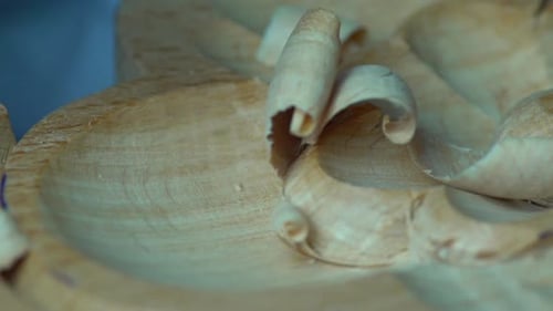 Blade Carving Intricate Designs in Wood