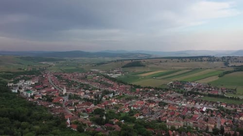 City Located Between The Hills