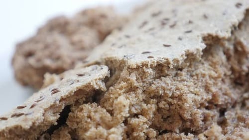 Macro Shot of a Flatbread Cracker