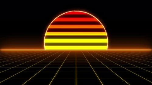 Leuchtende Retro-Sonne Hintergrund