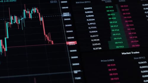 Financial Chart Data Streaming on Screen