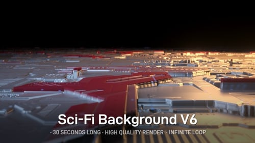 Futuristic Digital Circuit Board Technology Loop Animation