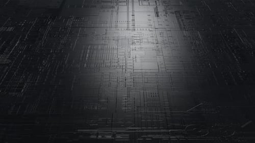 Futuristic Technology Circuit Board Loop Background