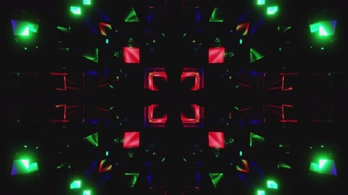 Iridescent Neon Lights Loop 4K