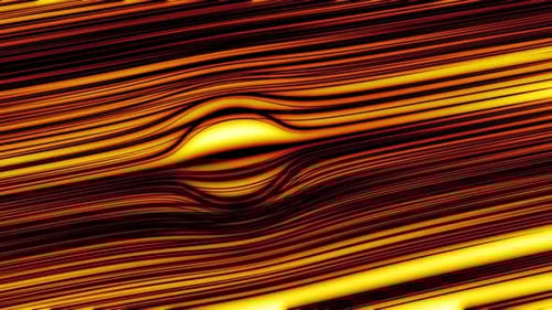 Warm Abstract Fluid Animation with Glowing Orange Lines