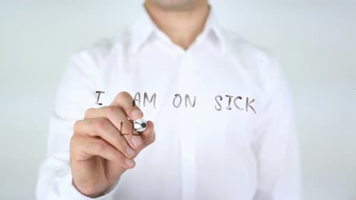 I am on Sick Leave Message Written