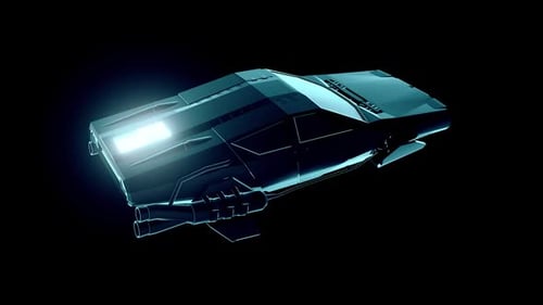Animated 3D Futuristic Car Hologram Reveal