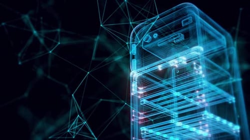 Vintage Style Refrigerator Hologram Close Up Hd