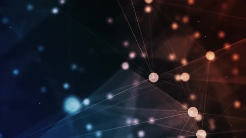 4K Network technology and plexus background(loopable)