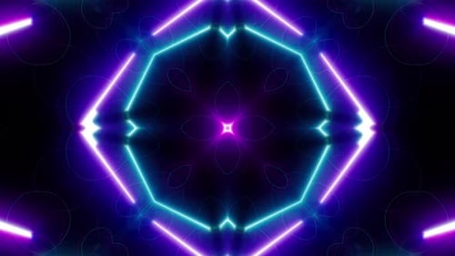 Neon Light VJ Background Loop 4K 02