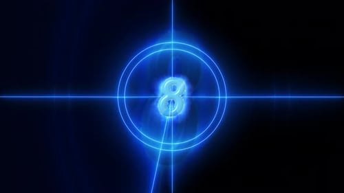 Nouvelle animation du compte à rebours Blue Neon