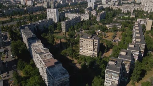 Cityscape of Kyiv Massive City in Eastern Europe Capital of Ukraine