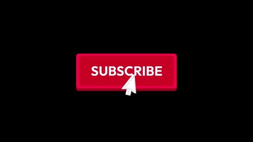 Animated Subscribe Button and Bell Notification Click