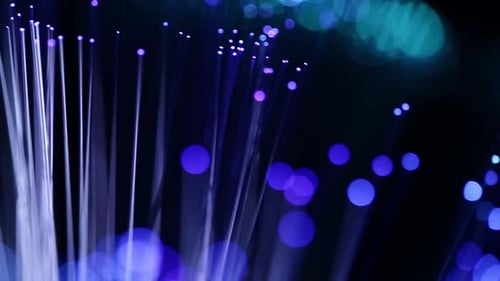 Fiber Optic Lights with Bokeh Background