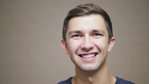 Portrait of Happy Young Man
