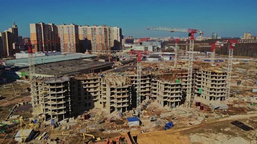 Construcción de edificios residenciales en San Petersburgo