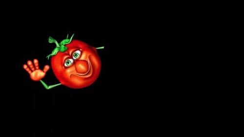 Tomato Promotion Ads Looped Animation with Alpha Channel and Shadow