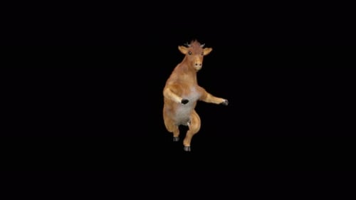 Animated Goat-like Animal Dancing In Realistic 3D Style