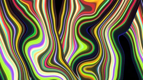 Abstrakte Fantasy Glow Wave Linie