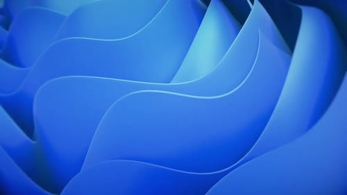 Smooth Wavy Blue Abstract Background Motion Graphic