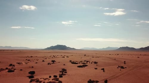 Namibia Kalahari Desert in Africa. Aerial Drone Shot. Lanscape of the the Desert. View From Above C