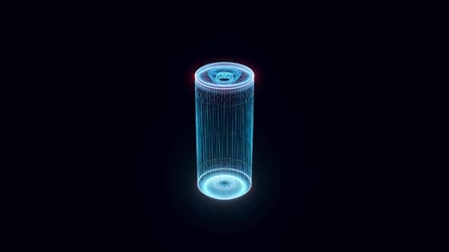 Energy Drink Can Hologram 4k