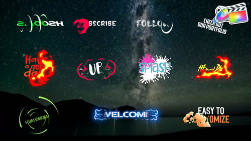 Dynamic Cartoon Text Effects for Motion Graphics Titles