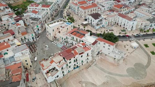 Aerial view of Vieste city