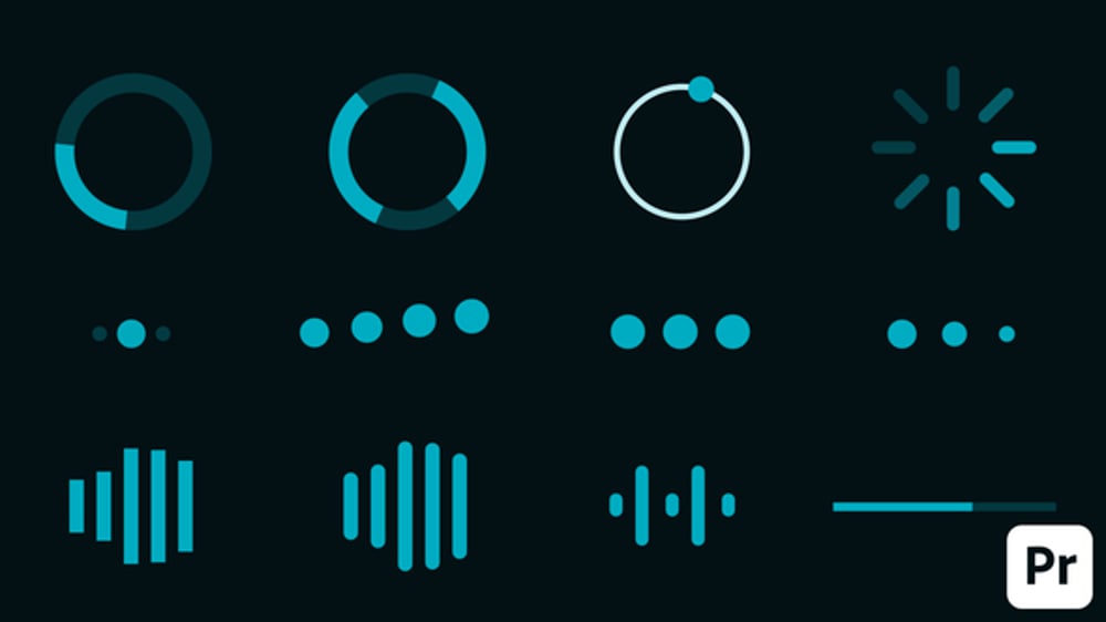 Spinners & Loading Indicators, Elements ft. progress bar & pointer - Envato