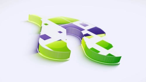 Dynamic Fluid Gradient Logo Reveal Intro