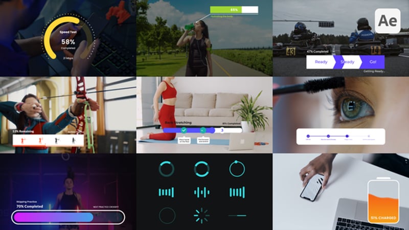 Animated Multi-Step Progress Bars with Customization, Infographics ft ...