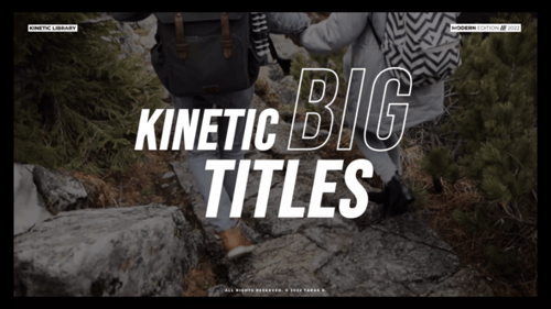 Dynamic Kinetic Typography Titles with Clean Modern Animations
