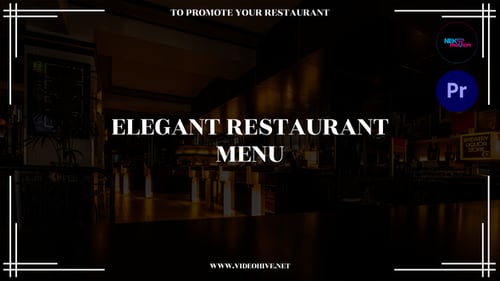 Elegant Restaurant Menu | MOGRT