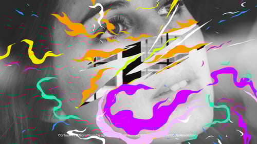 Cartoon Fire Transitions