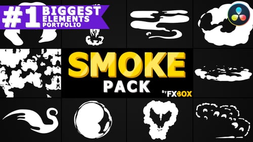 Dynamic Hand-Drawn Smoke Elements Pack