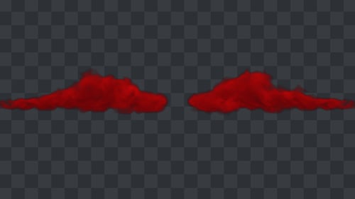 Fluid Red Smoke Animated Transition Reveal