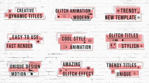 Dynamic Glitch Titles