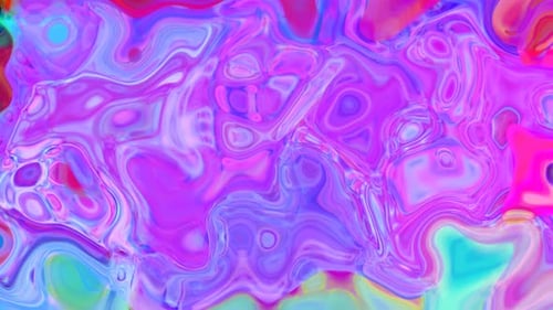 Abstract Psychedelic Liquid Fluid Art Background Loop